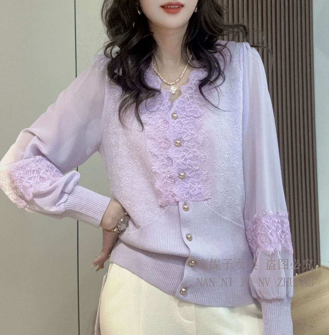 南妮子女装严选01-200时尚气质秋冬优雅休闲时尚百搭长袖针织衫