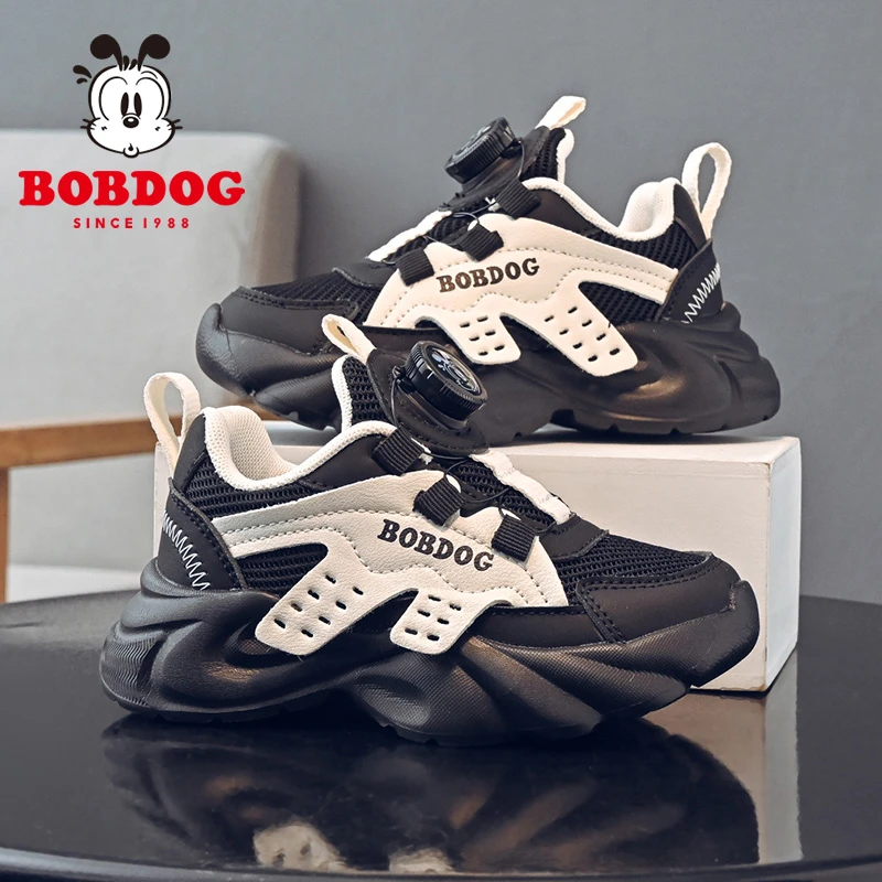 巴布豆童鞋网面轻便儿童运动鞋2025新款女童秋季鞋百搭休闲跑步鞋