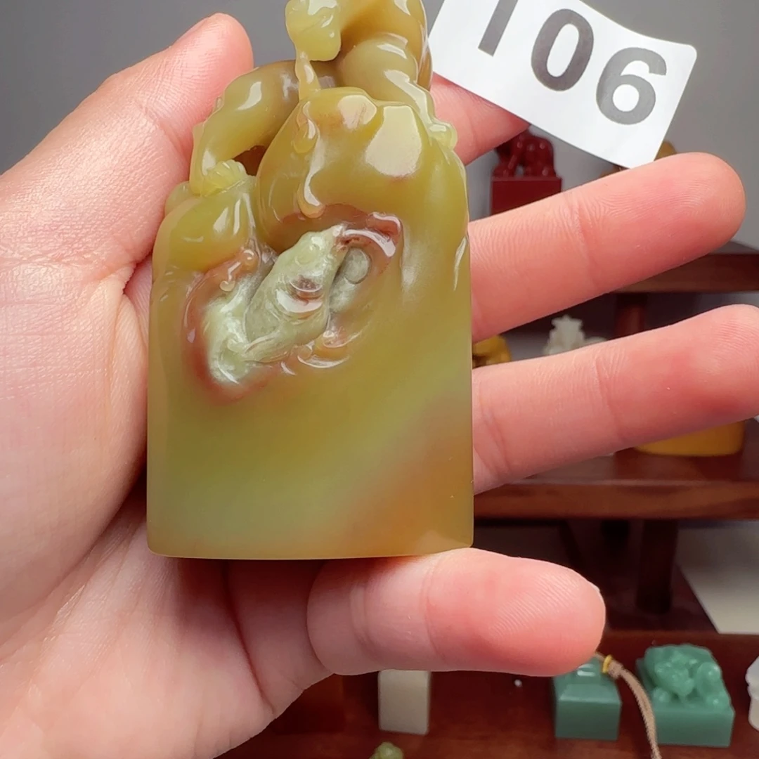 缶***狗寿山石印石106oyt