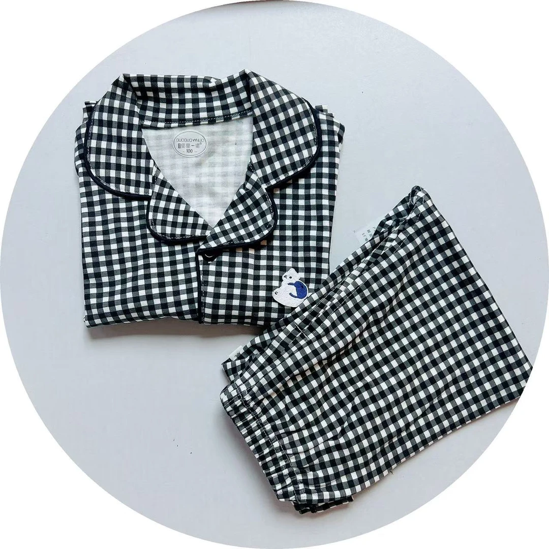 果果儿童棉毛对开套装