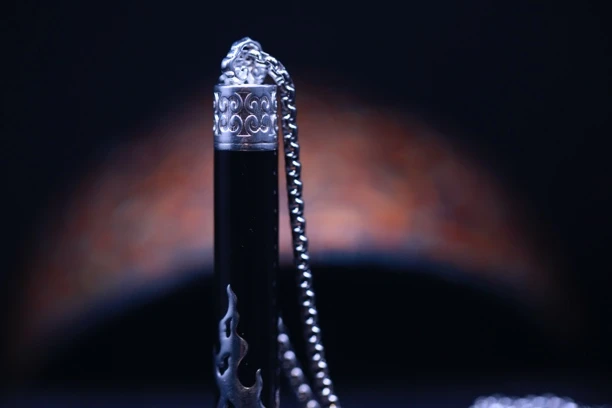 吊坠925银珐琅 925银，符筒。转运筒