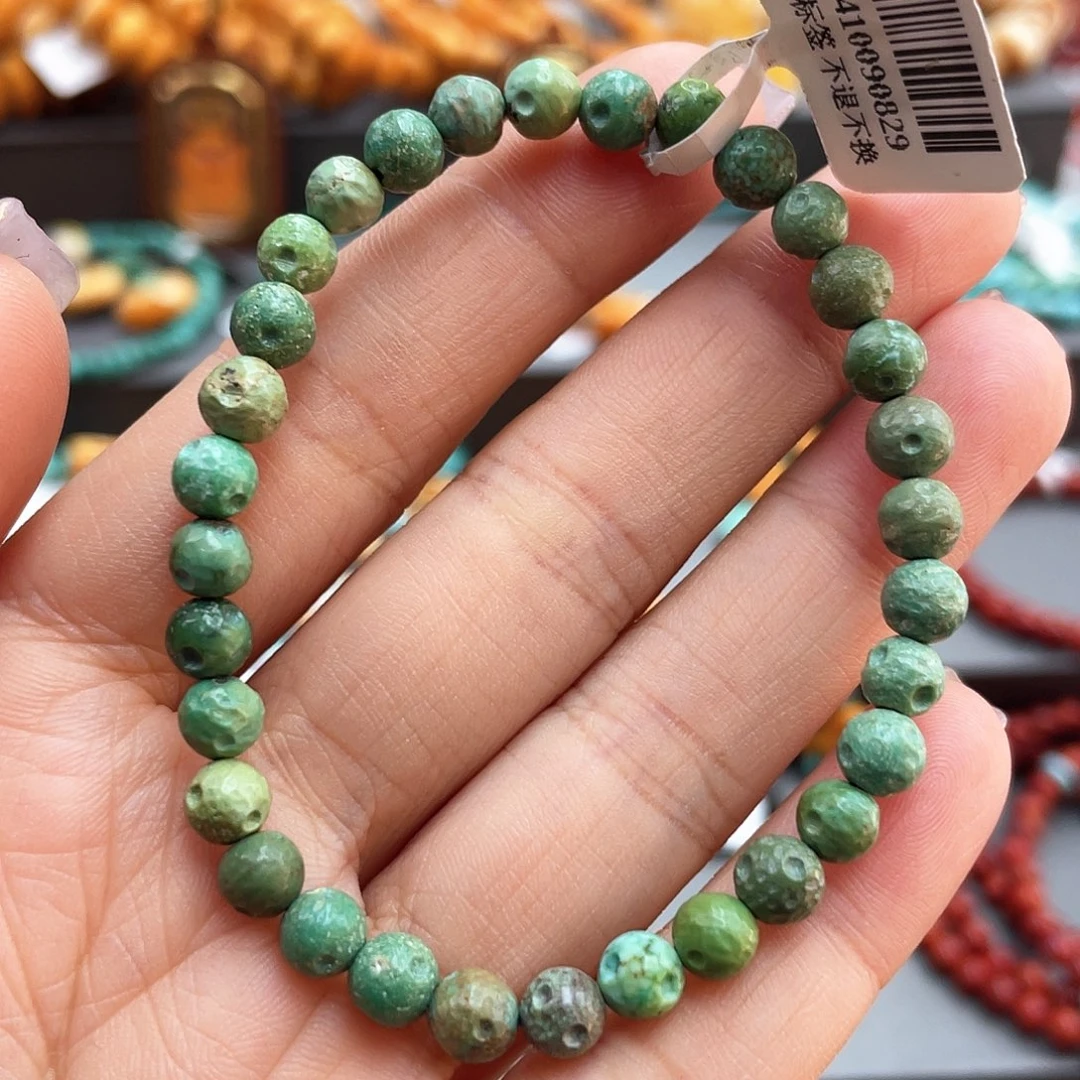 绿松石手链未镶嵌手串