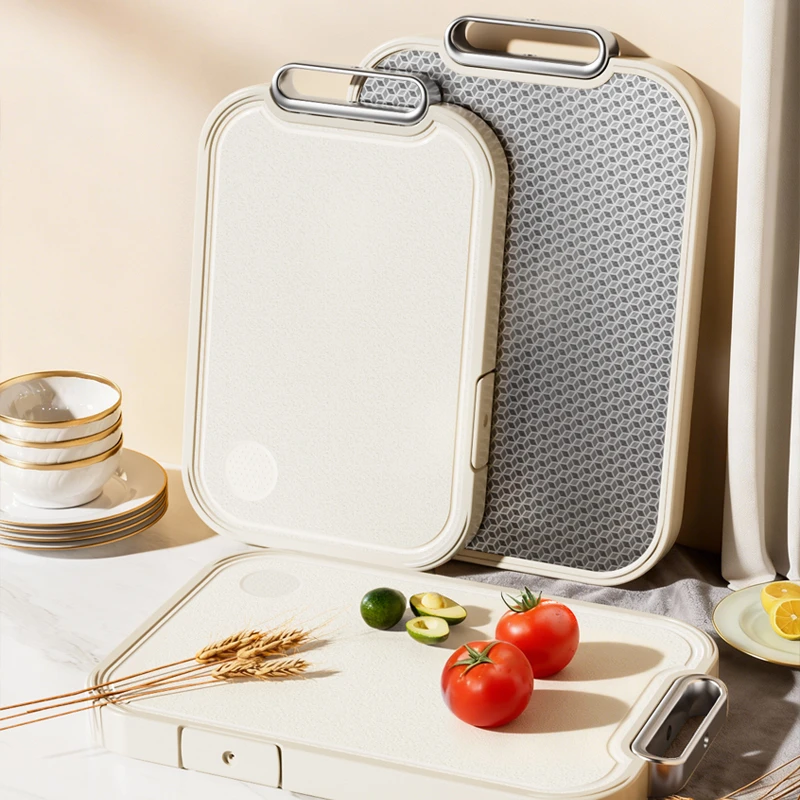 高档不锈钢双面菜板防霉抗菌家用加厚砧板厨房专用切菜板水果案板