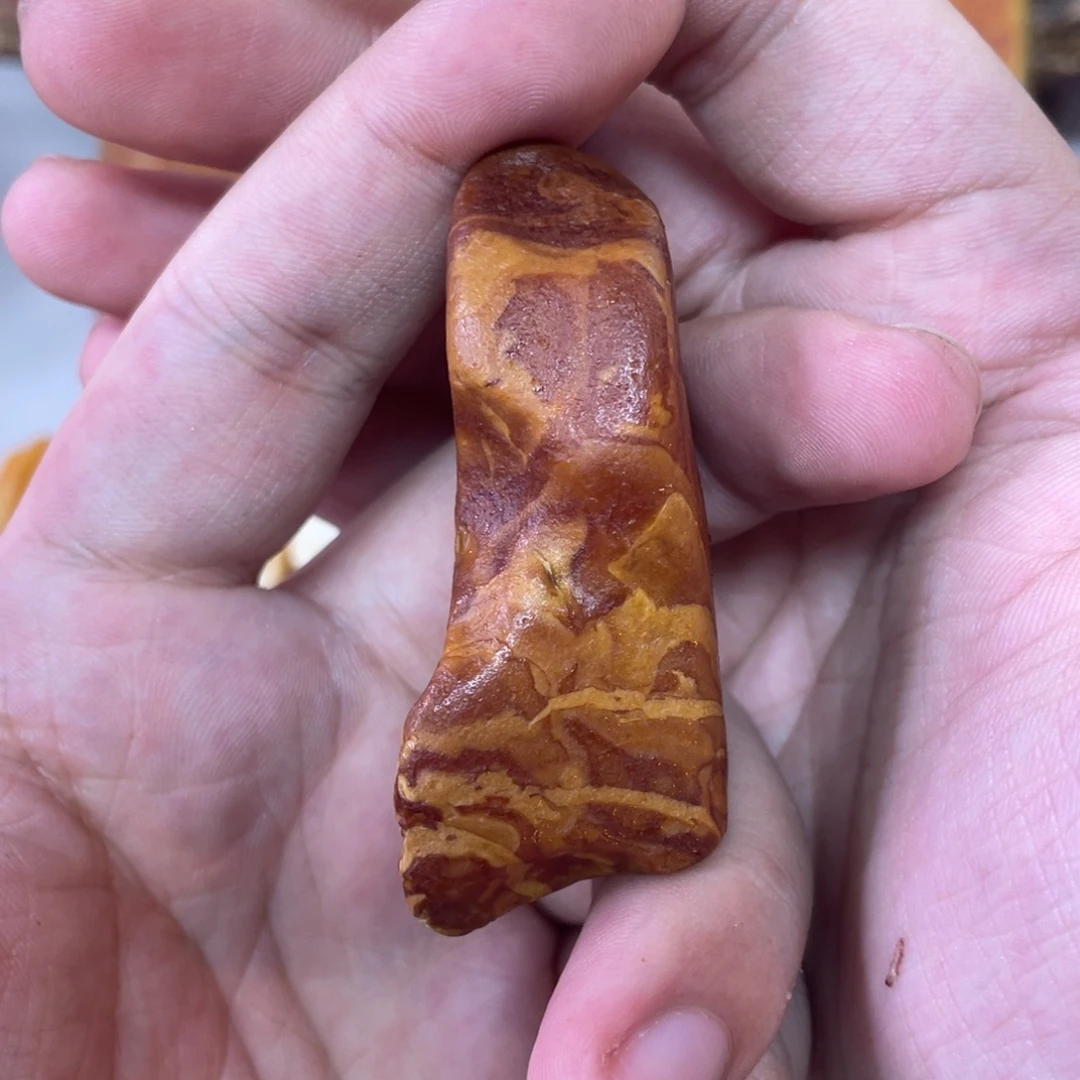 定制琥珀天然琥珀手把件