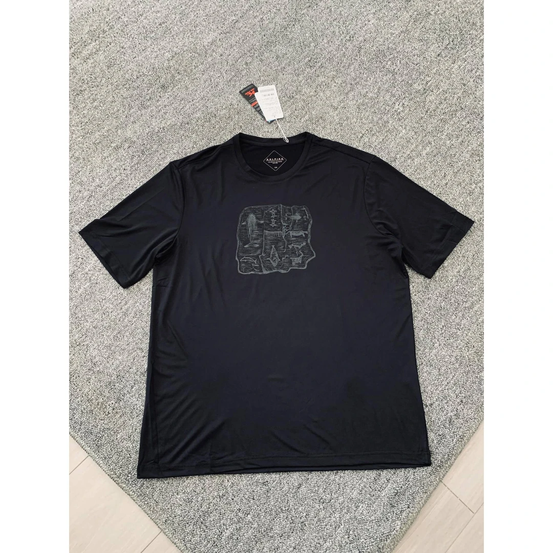 KOLPING男装时尚美式高街宽松短袖T恤上衣-KST0563UBLK