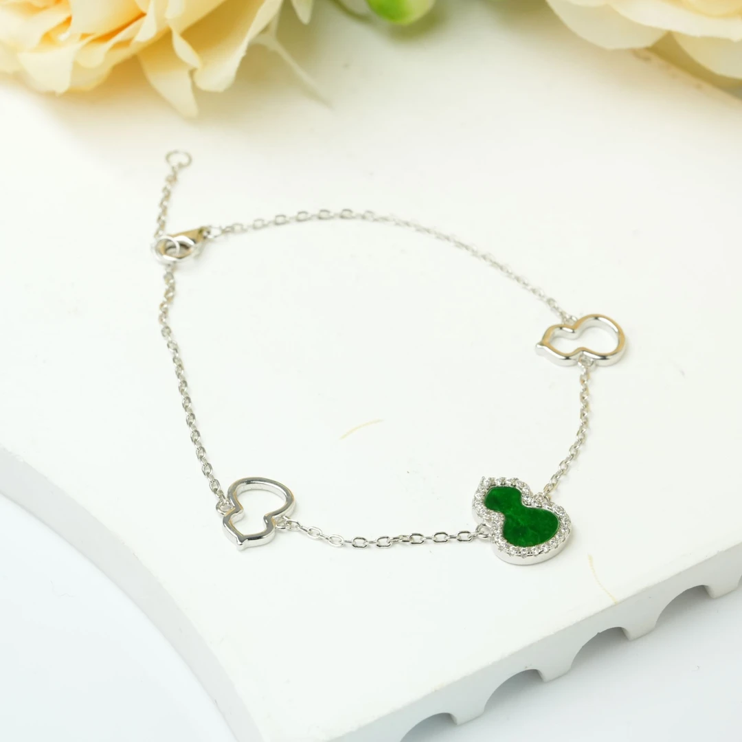 【小北严选】S925银翡翠手链约6*9mm【多样性发一件】-WH134X166