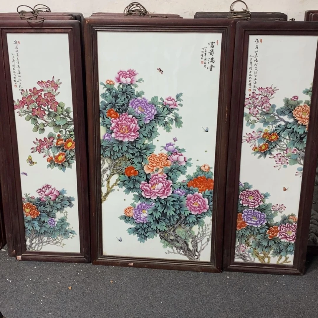 瓷片平**黄景德镇瓷板画柴窑烧制