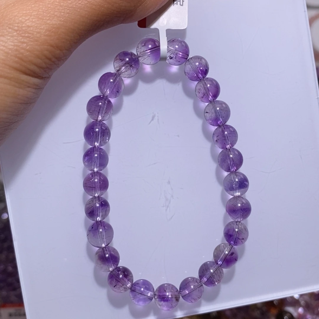 【闪购商品】水晶手链未镶嵌小***剧紫超七7.9mm