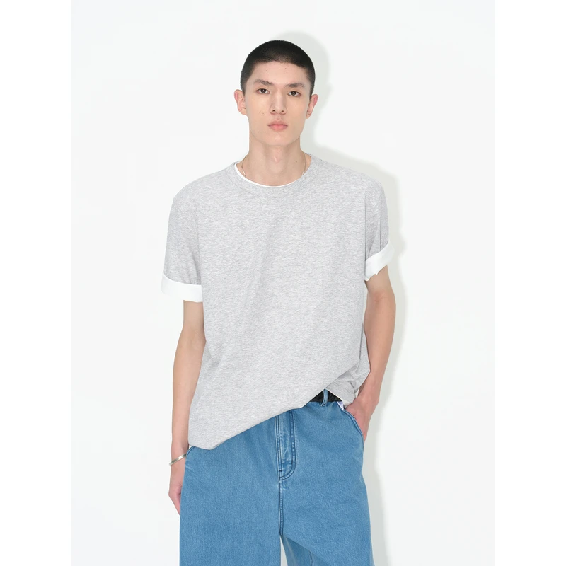 UNICA HOMME/精梳棉_Cleanfit简约干净经典基础款T恤叠穿质感