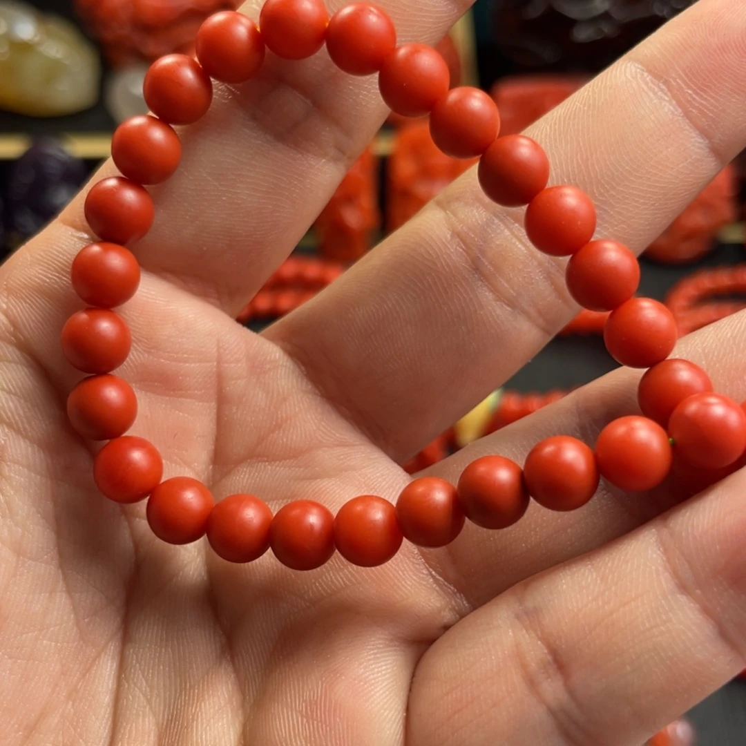 南红玛瑙串未镶嵌6.6mm