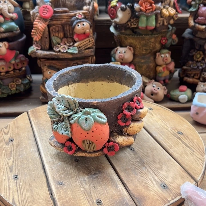 嘻哈多肉花盆百搭