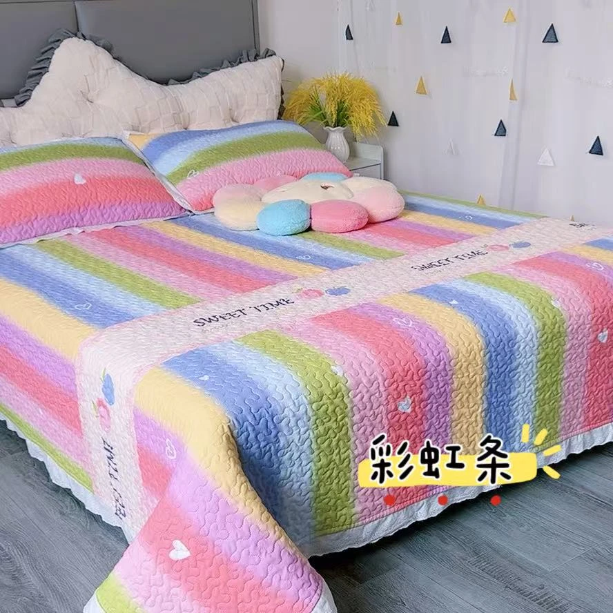 高端四季通用床盖花边款透气亲肤可机洗床盖四季通用2025款新款