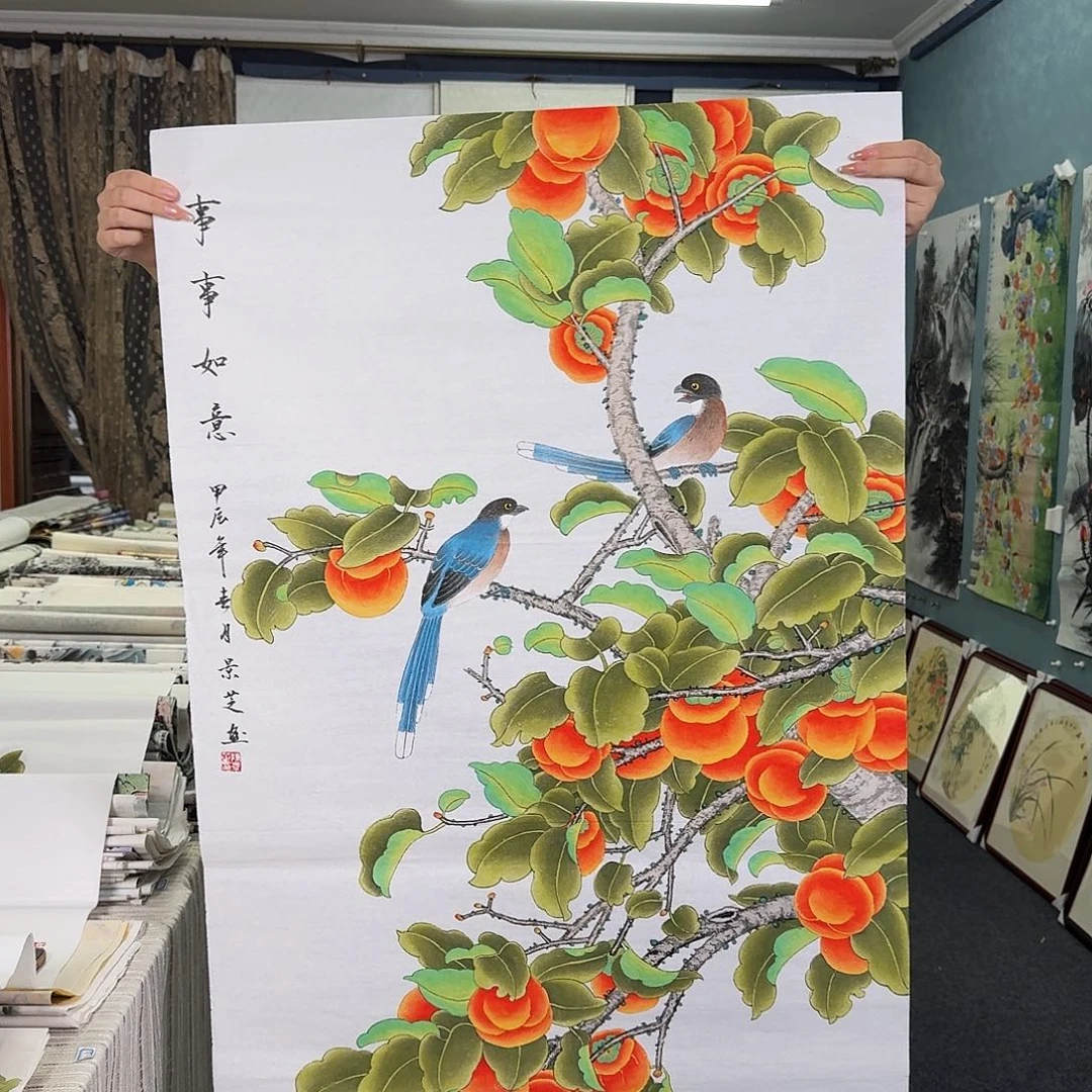 纯手绘国画作品作品