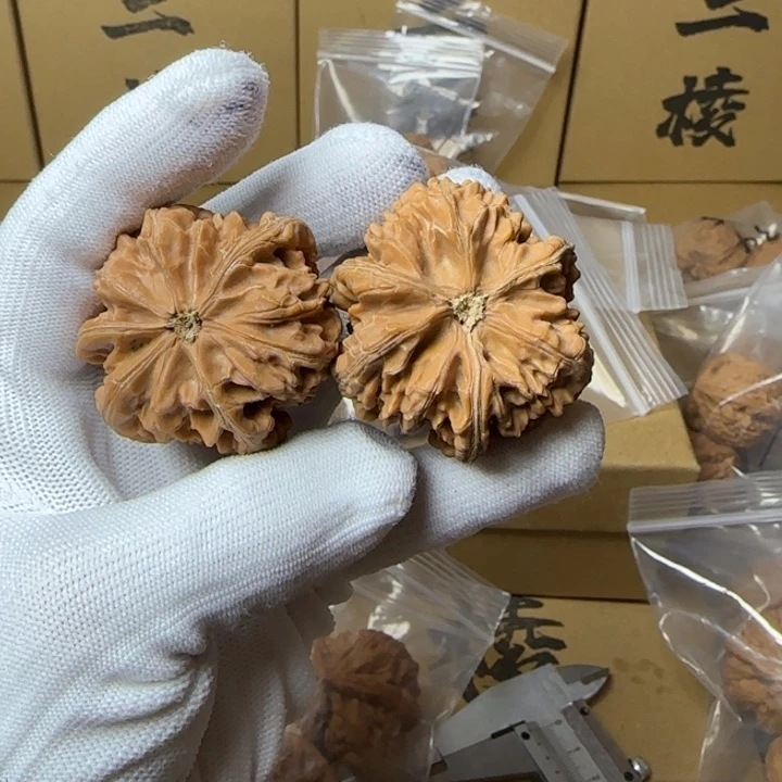 文玩核桃吊坠晓**刘简单包装44玉龙三棱