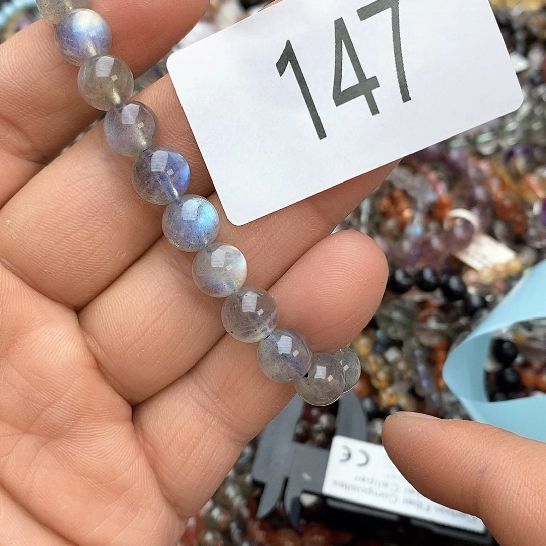 拉长石手链未镶嵌手链