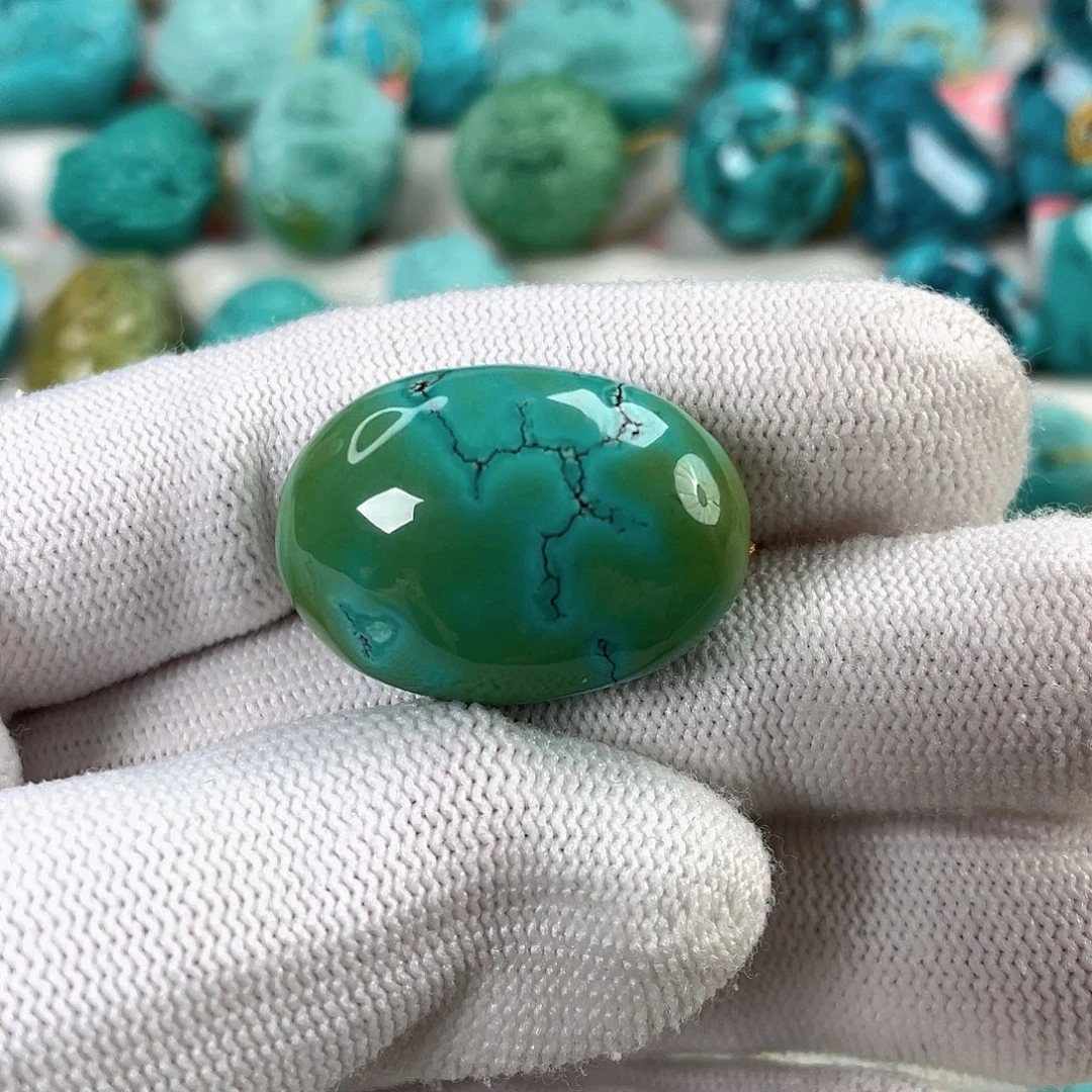 绿松石未镶嵌挂件