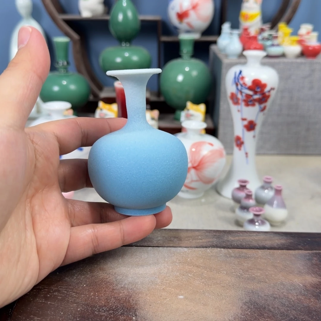 陶瓷手工小花器摆件