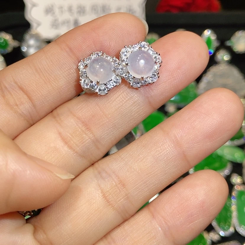 【闪购商品】翡翠未镶嵌耳饰天然翡翠