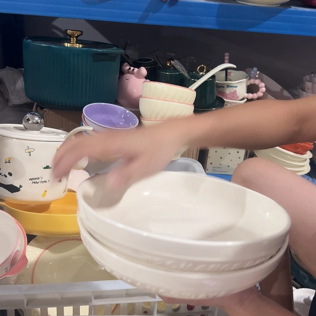 瓷片漫时光盘子两个微瑕