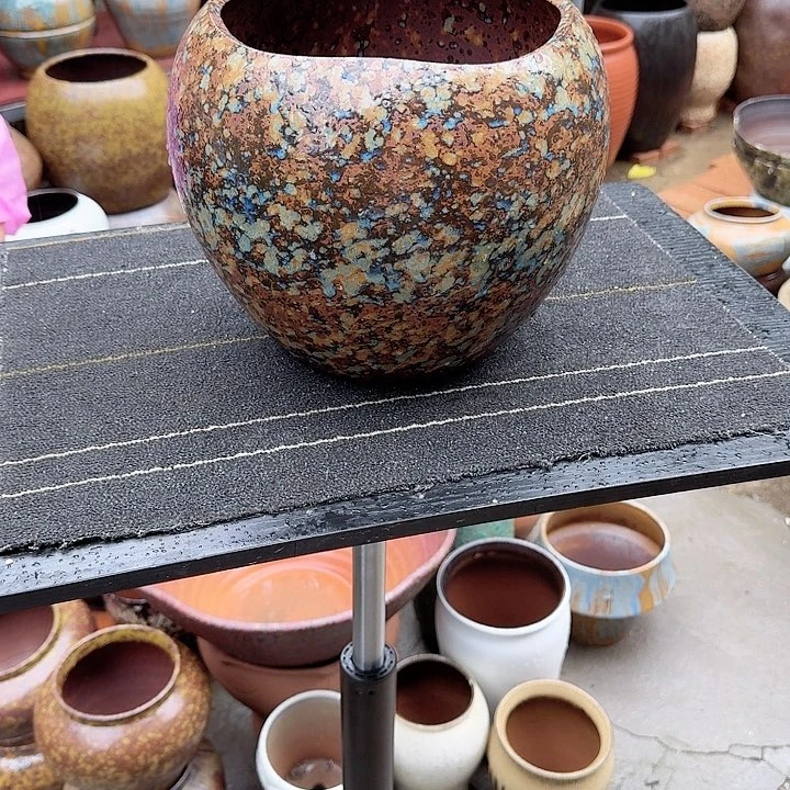 紫砂花盆高度23口径20
