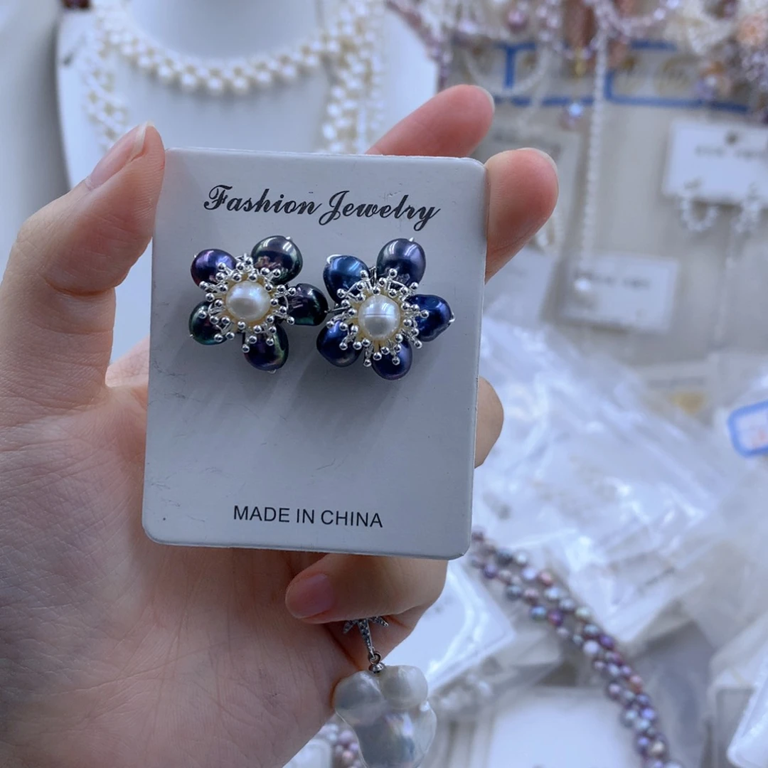 颈饰合金淡水珍珠