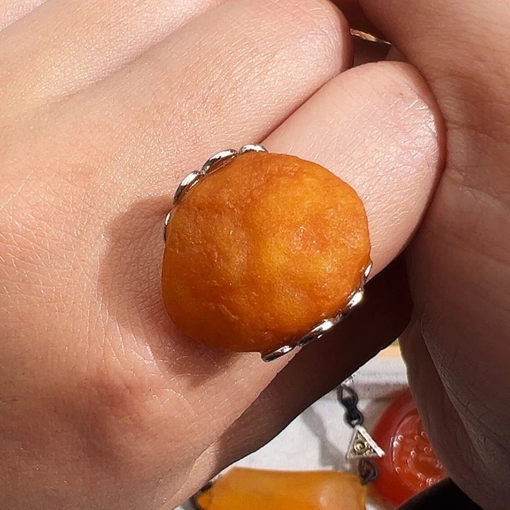 蜜蜡裸石未镶嵌我