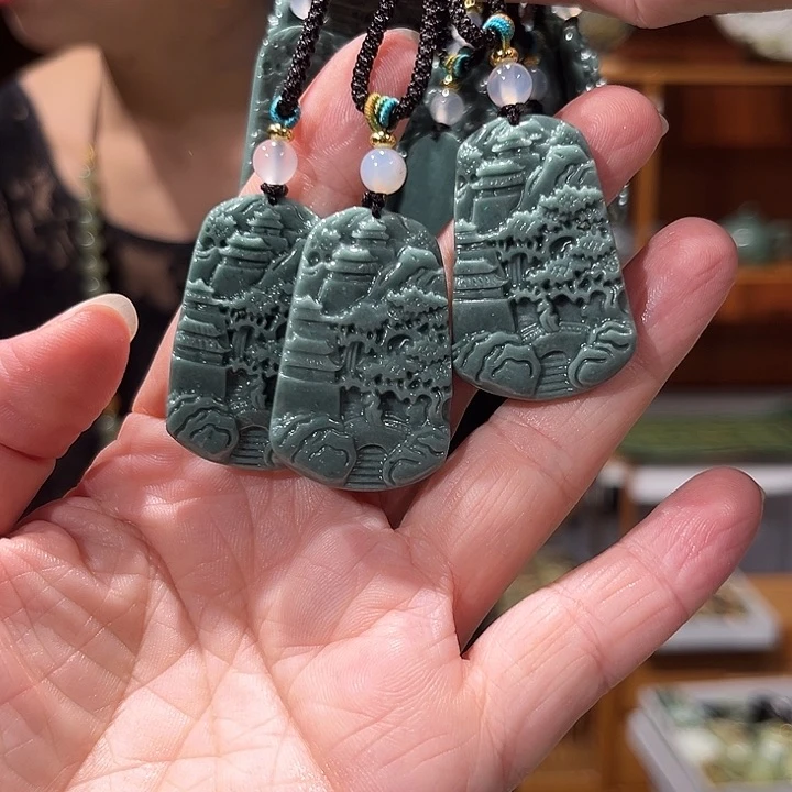 未镶嵌岫玉毛衣链