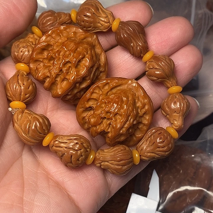 文玩核桃把件花生串