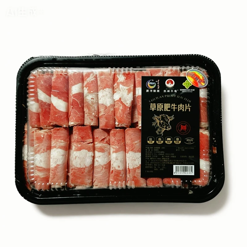 巴林牧场原切牛肉卷牛肉片肥牛卷火锅优选500g*2盒