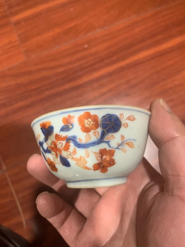 陶瓷当代仿古艺术品口小磕茶杯