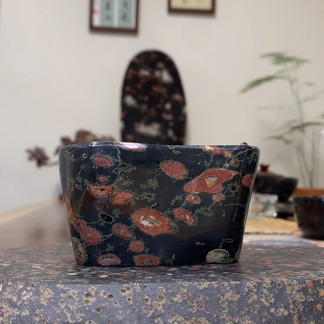 豫石匠茶周边梅花玉安山玉炸炸炸！100cc