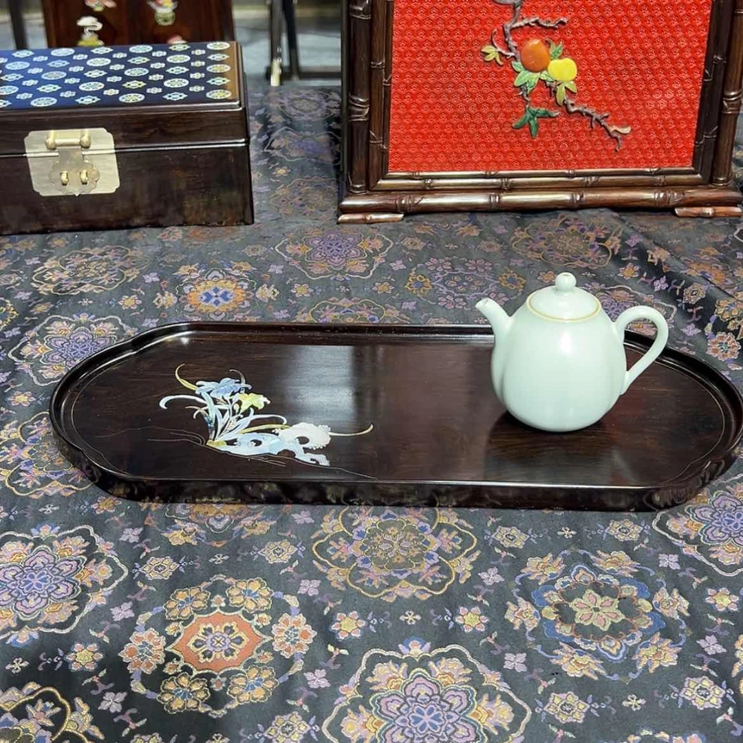 【闪购商品】黑酸枝木类成套家具茶盘