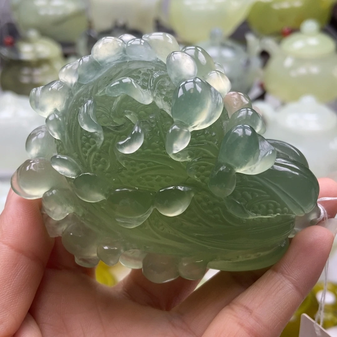 蛇纹石玉未镶嵌手把