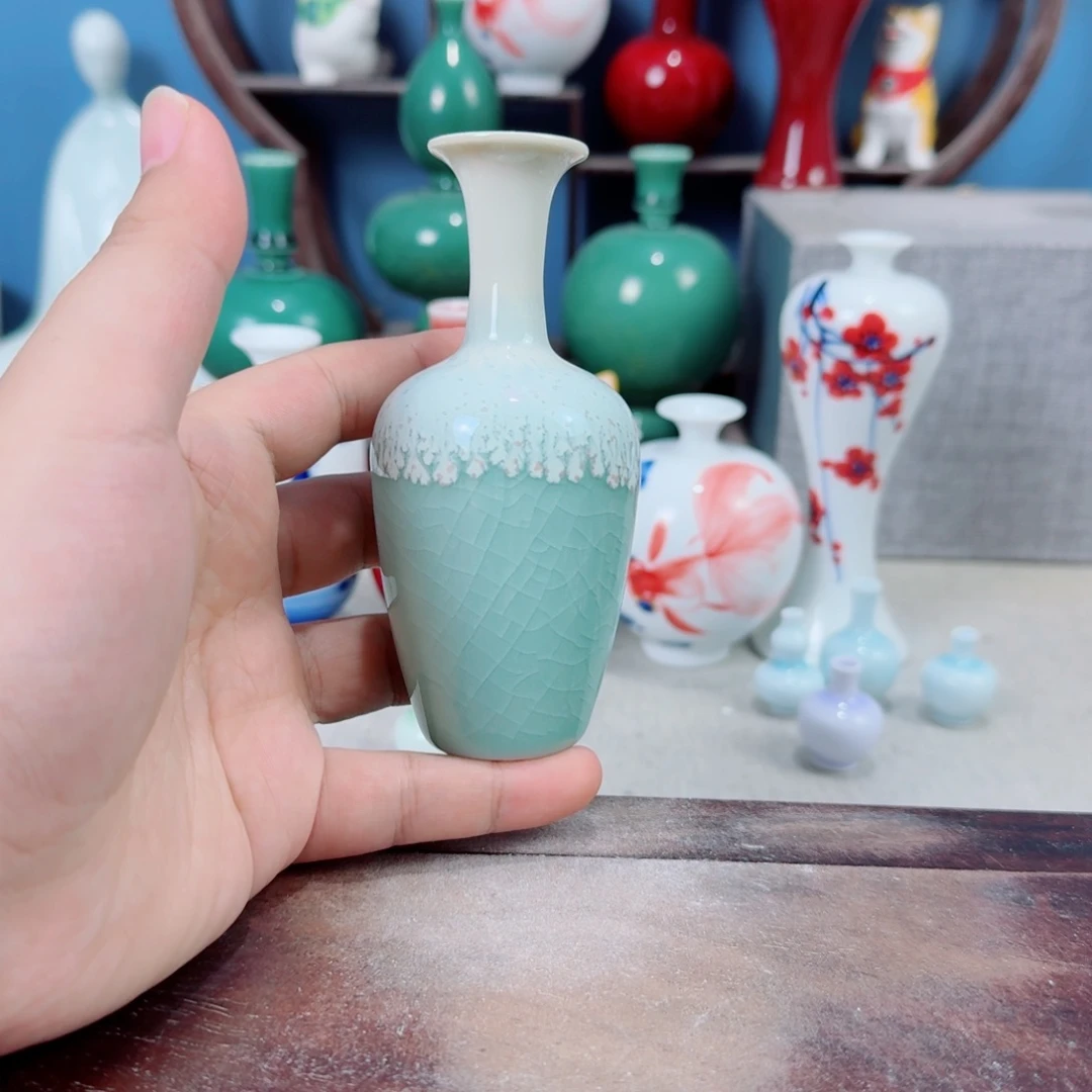 陶瓷手工小花器摆件