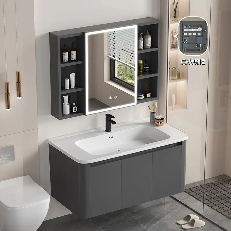 乐马S1星空灰浴室柜陶瓷一体盆洗手台盆柜组合卫生间洗脸盆洗漱台
