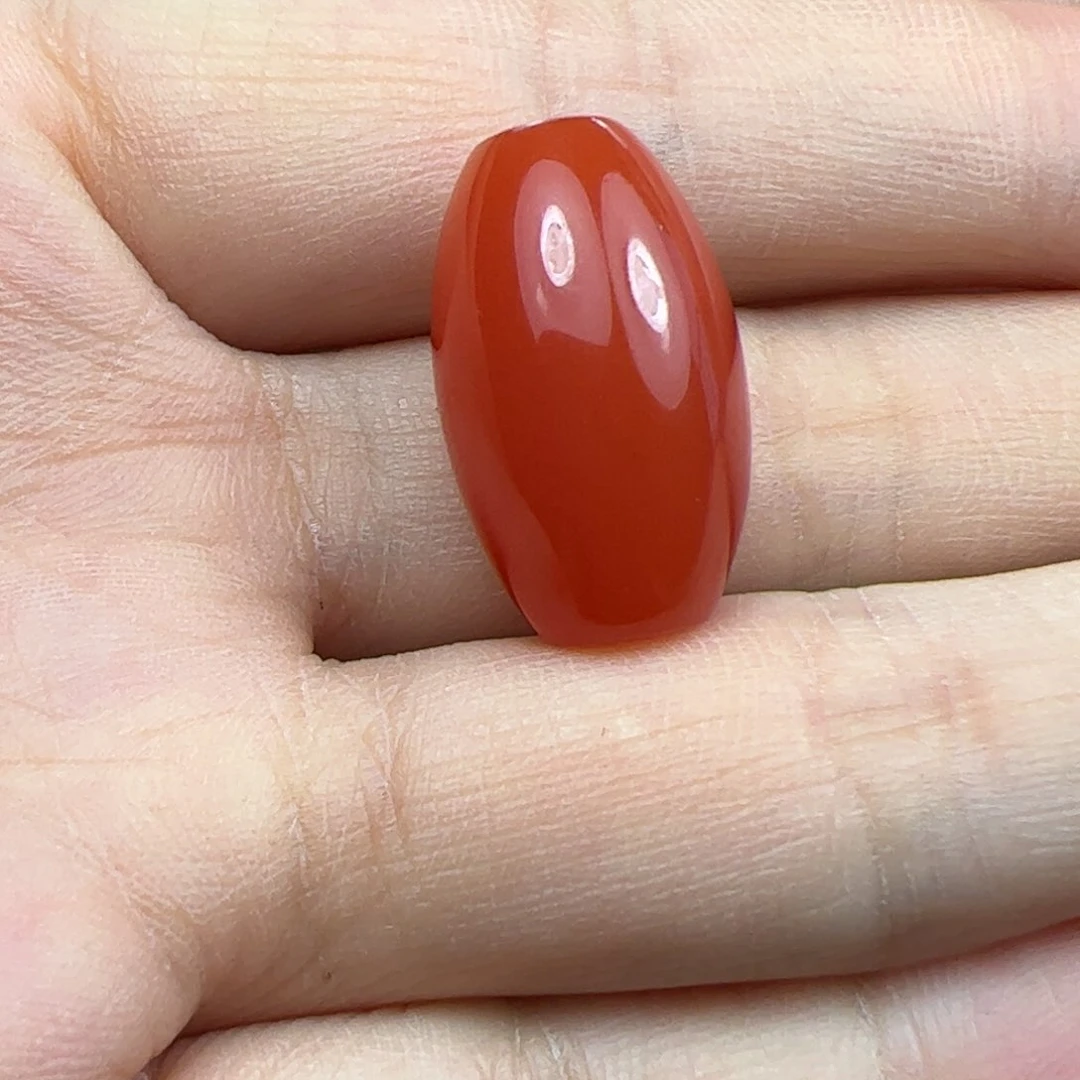 南红玛瑙桶珠未镶嵌