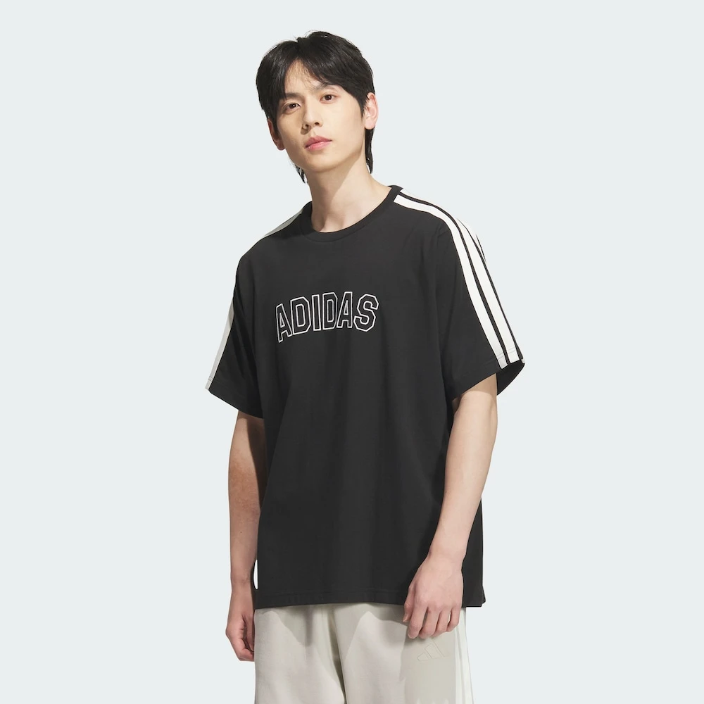 ADIDAS 纯棉运动休闲短袖T恤  KB9135