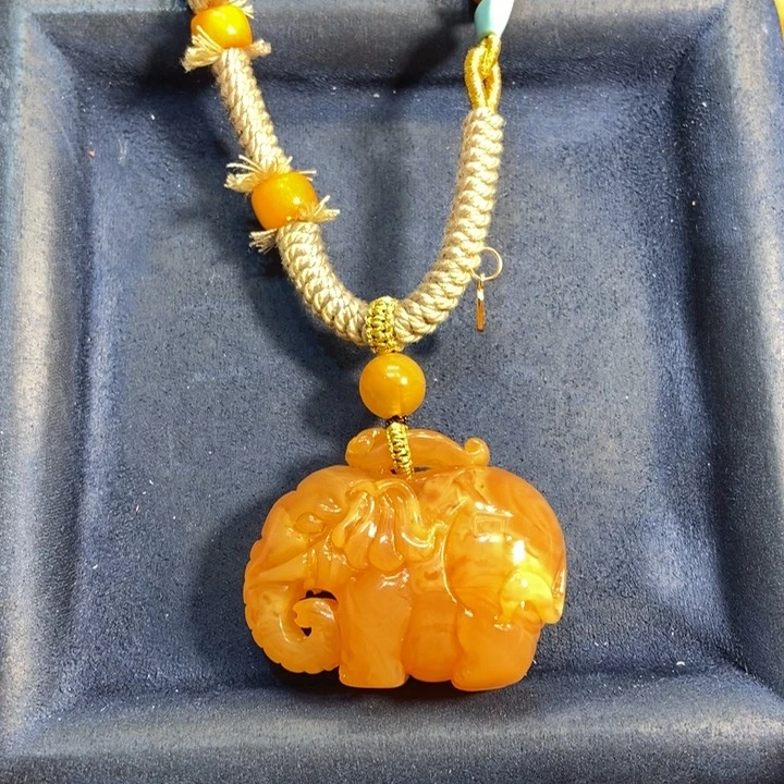 蜜蜡颈饰未镶嵌蜜蜡