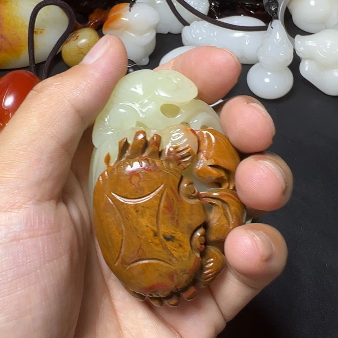 新疆天然料子：精品手把