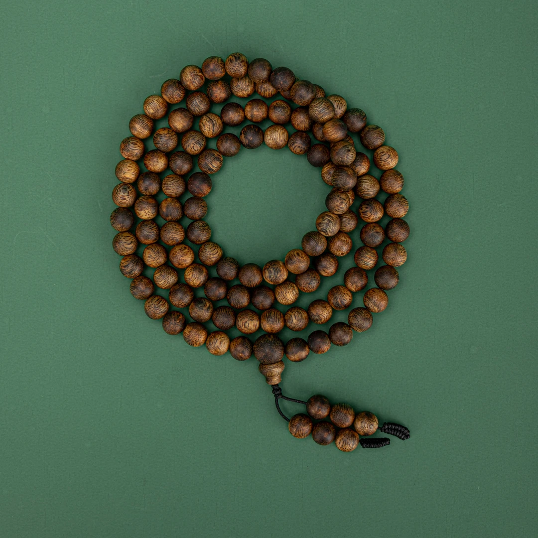 沉香【厦门沉香博物馆】海南绿棋楠8mm念珠 （多样性发一件）