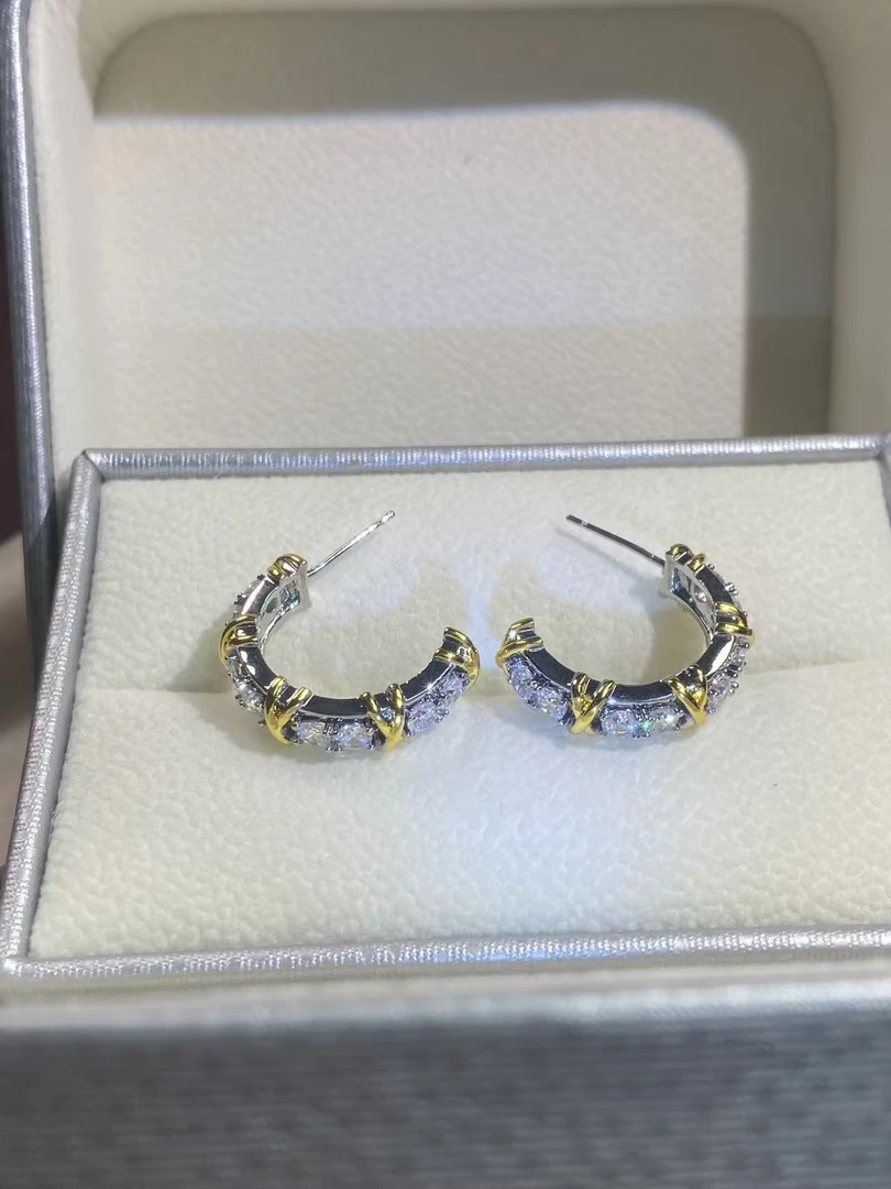 【米米甄选 绚丽多彩】黄色耳钉 C-1245