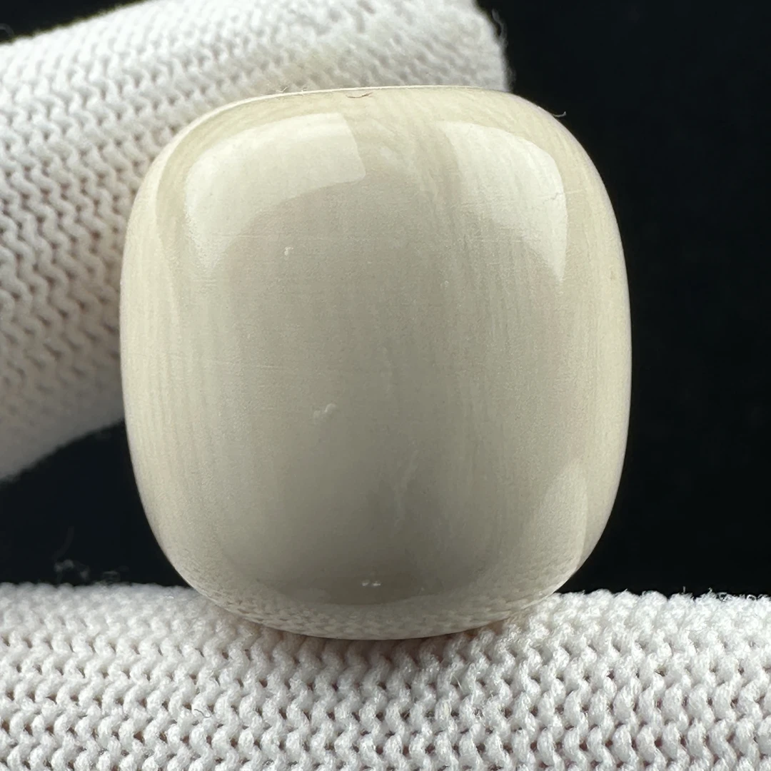 K6498天然猛犸 芝士皮墩子 桶珠19.8*20mm一物一图 假一罚十