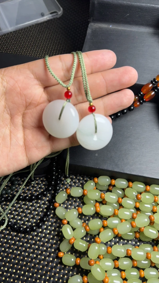 非金属锦纶吊坠 纯天然平安扣女士吊坠