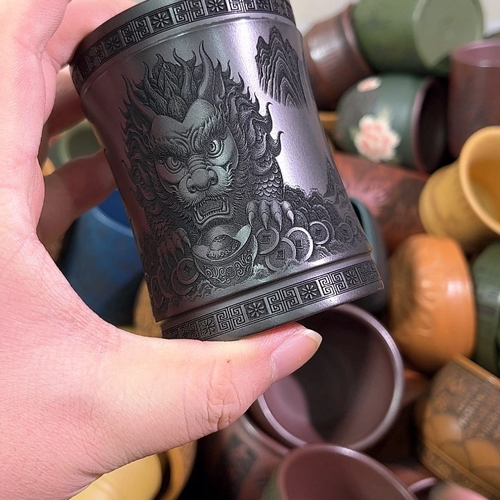茶杯紫砂全手工紫砂主人杯