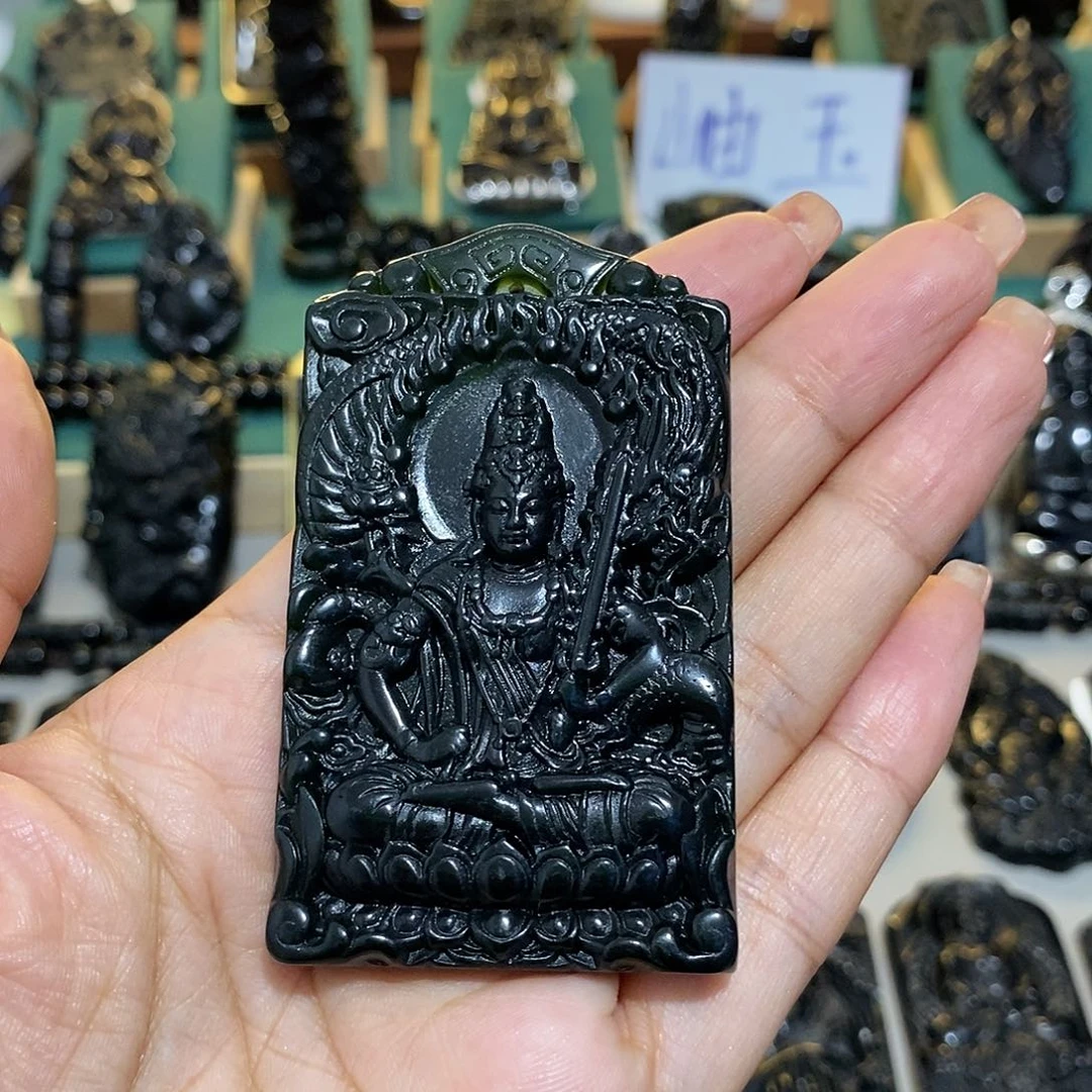 蛇纹石玉未镶嵌颈饰小***拍