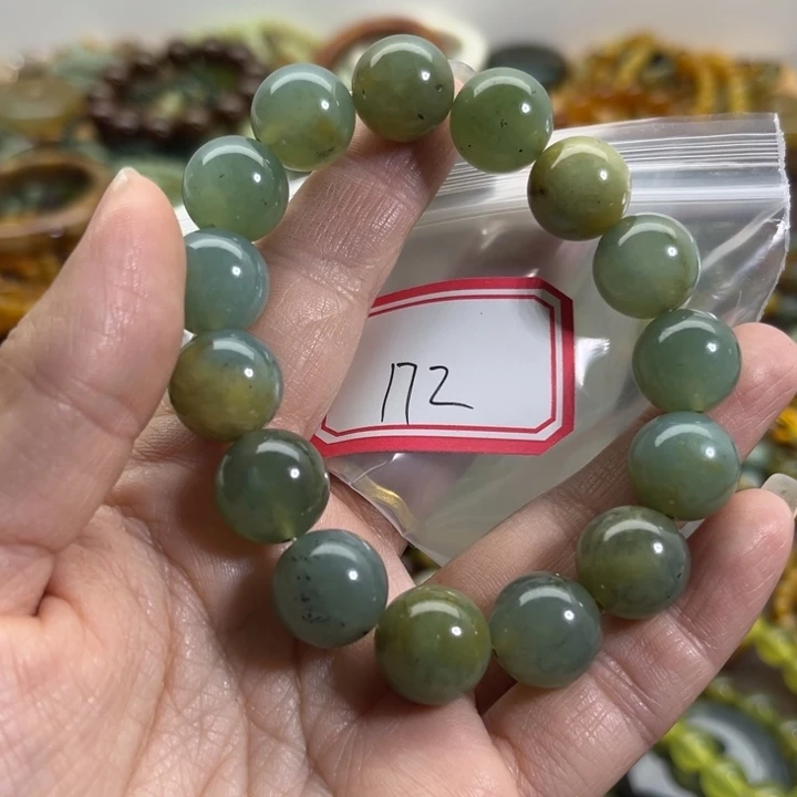 蛇纹石玉未镶嵌手链