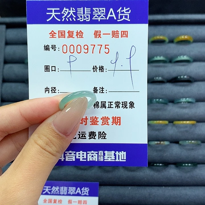 翡翠戒指未镶嵌       9775
