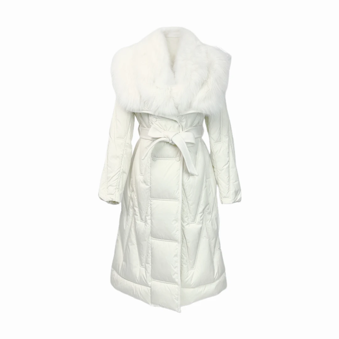 大琪2025反季福利狐狸毛鹅绒服