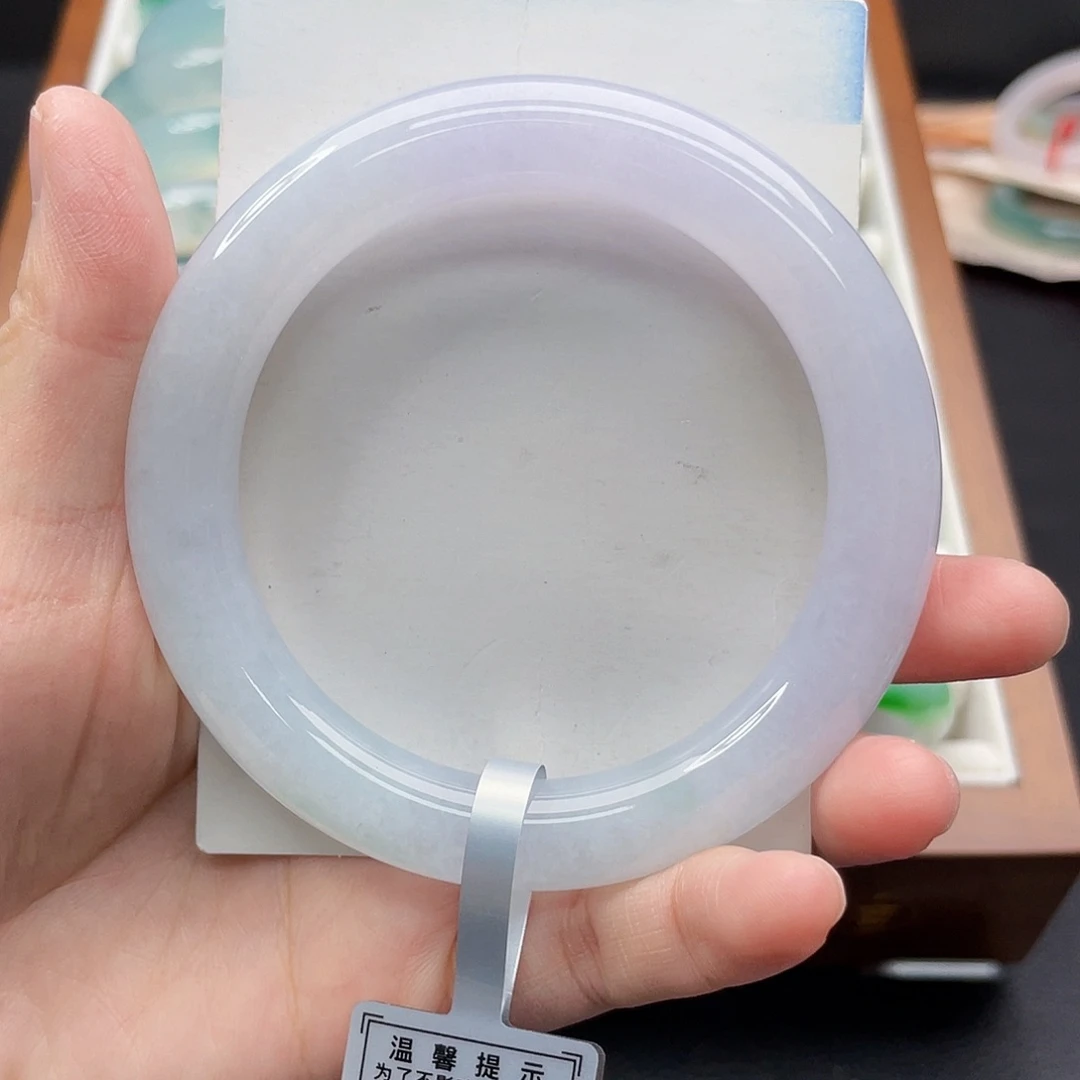 翡翠未镶嵌手镯58冰粉
