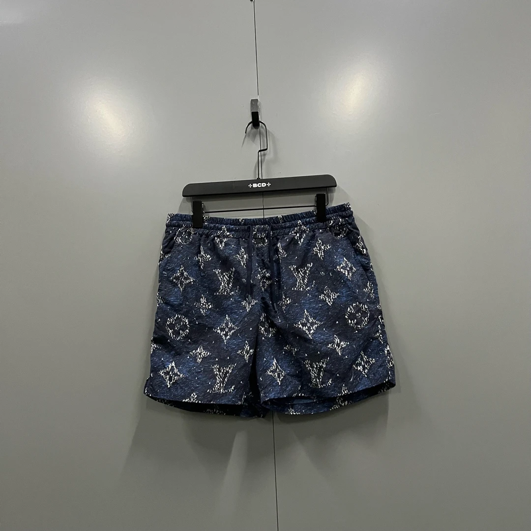 99新 LouisVuitton/路易威登 ab922 018029 扎染老花短裤 L码